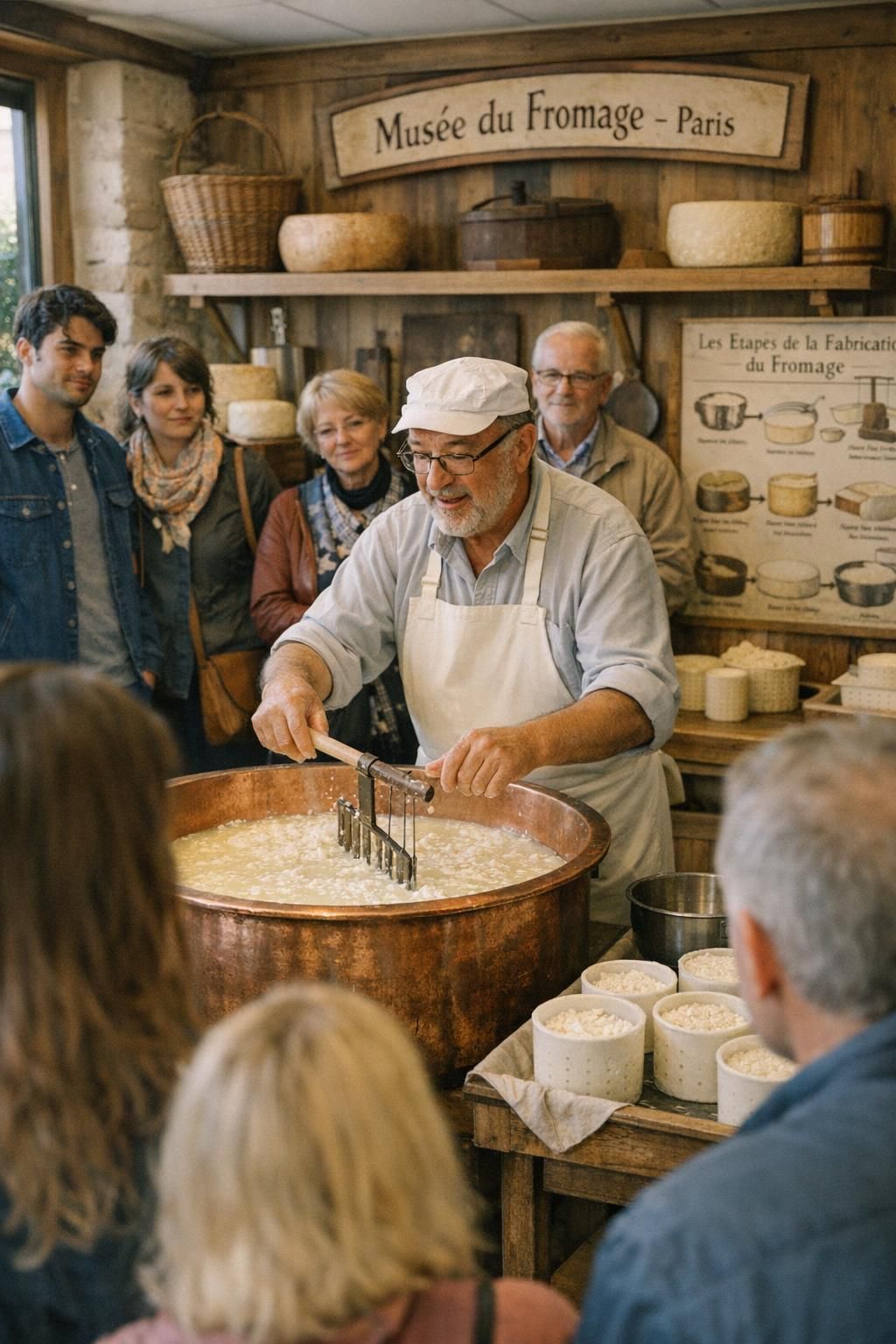 découvrez le musée du fromage à paris : achetez votre billet en ligne, consultez les horaires d'ouverture et informez-vous sur les tarifs pour planifier votre visite gourmande.